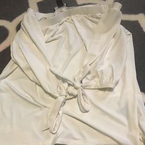 White off the shoulder blouse